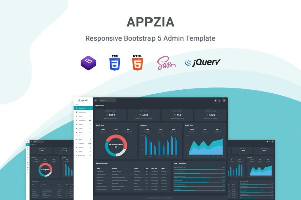 Download Appzia - Responsive Bootstrap 5 Admin Dashboard Appzia is a bootstrap 5 based fully responsive admin template.