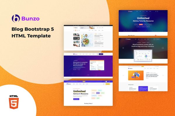 Download Bunzo - Blog Bootstrap 5 HTML Template Bunzo is a great option that you will not want to miss to establish your blog website.