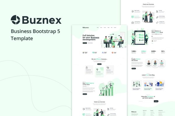 Download Buznex - Corporate Business Bootstrap5 Template Buznex is a modern, stylish, & clean-looking premium web template built based bootstrap 5