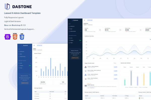 Download Dastone - Laravel 8 Admin & Dashboard Template Laravel 8 Admin & Dashboard Template