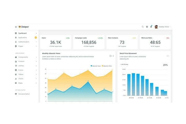 Download Deepor  Responsive Bootstrap 4 Admin & Powerful UI Kit