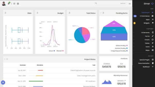 Download Elmer - Multipurpose Bootstrap Admin Dashboard Multipurpose Bootstrap Admin Dashboard Template + UI Kit