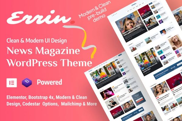 Download Errin - Newspaper & Personal Blog WordPress Theme