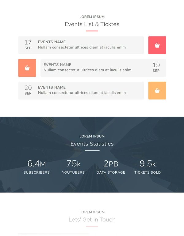 Download Events Responsive Multipurpose Email Template Responsive, fits in every screens, easy to edit, clean and creative newsletter email template