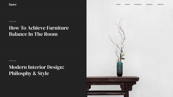 Download Faure - Interior & Architecture Agency HTML Templa Clean and Creative Design