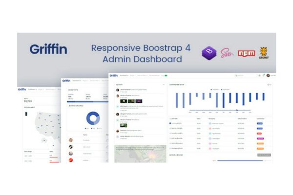 Download Griffin Developer-friendly Bootstrap 4 Admin Dashboard & UI KIt