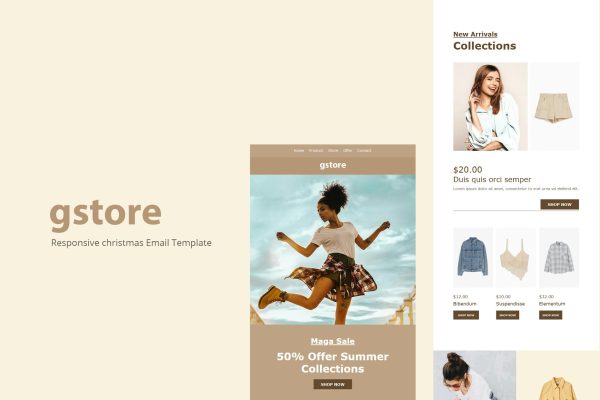 Download gstore - Responsive E-mail Template