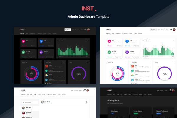 Download Inst - React Admin Template with GraphQL Minimalist React Dashboard built with React, NextJS, TypeScript, GraphQL & Uber’s Base UI