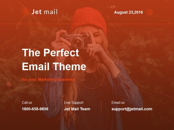 Download Jet mail - Responsive E-mail Template Jet mail - Responsive Email Template is a Modern and Clean Design.