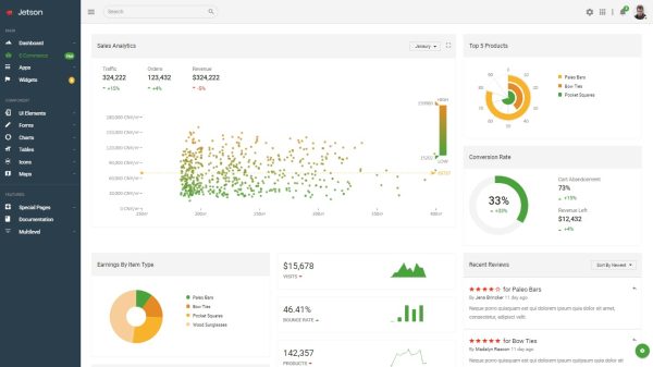 Download Jetson Multipurpose Bootstrap Admin Dashboard Template + UI Kit