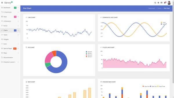 Download Kenny – Dashboard / Admin Site Responsive Template Dashboard / Web application / Admin Template