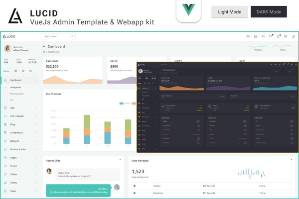 Download Lucid - VueJS Admin Template & Webapp kit VueJS Admin Template