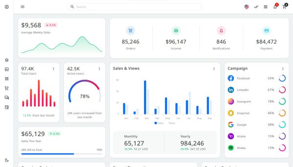 Download Metoxi - Bootstrap 5 Admin Dashboard Template