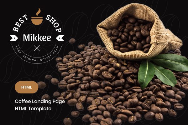 Download Mikkee - Coffee Landing Page HTML Template