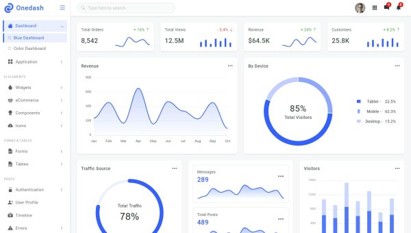 Download Onedash - Bootstrap 5 Admin Template