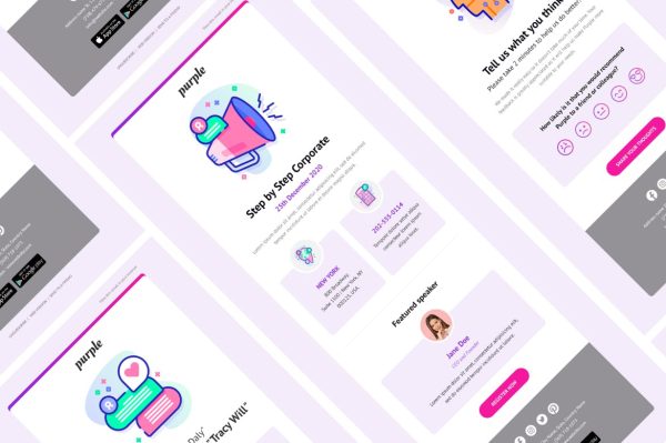 Download Purple - Notification Email Templates Purple - Notification & Transactional Email Templates