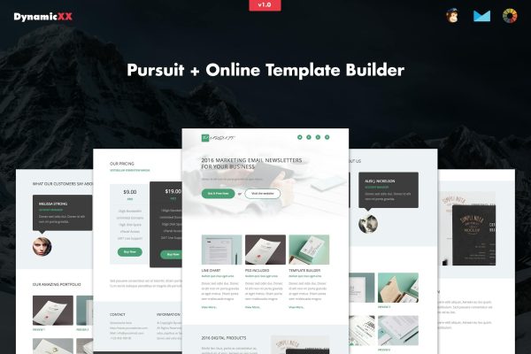 Download Pursuit - Responsive Marketing / Business Email Pursuit - Responsive Marketing / Business Email + Online Template Builder.