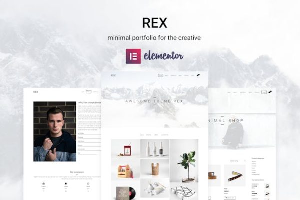 Download Rex - Minimal WordPress Portfolio Theme