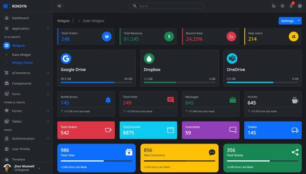 Download Roksyn - Bootstrap 5 Admin Template