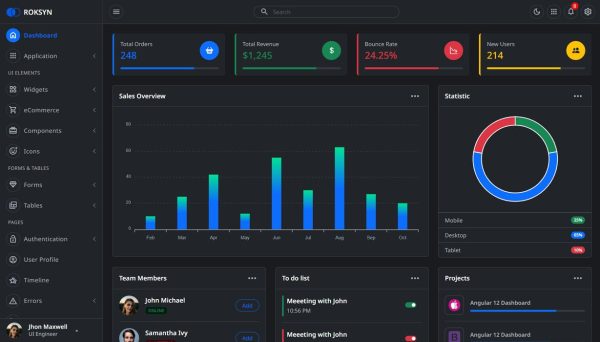 Download Roksyn - Bootstrap 5 Admin Template