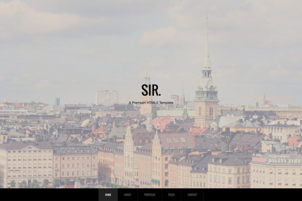 Download Sir | Responsive HTML Portfolio Template A Responsive HTML5 portfolio template for agencies, freelancers and creatives