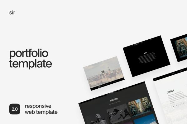 Download Sir | Responsive HTML Portfolio Template A Responsive HTML5 portfolio template for agencies, freelancers and creatives