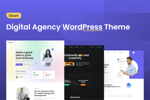 Download Sixart - Digital Agency WordPress Theme