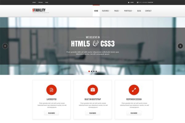 Download Stability - Business & Corporate HTML Template The template is highly suitable for any business agency, finance, consultant, advisor.