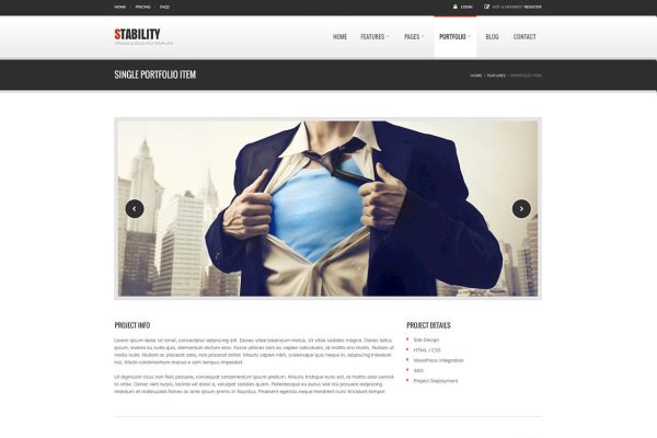 Download Stability - Business & Corporate HTML Template The template is highly suitable for any business agency, finance, consultant, advisor.