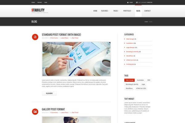 Download Stability - Business & Corporate HTML Template The template is highly suitable for any business agency, finance, consultant, advisor.