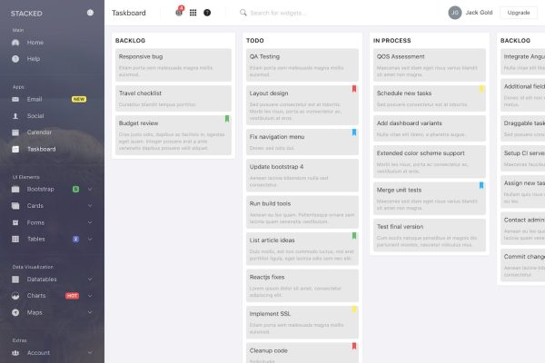 Download Stacked - Bootstrap 4 Angular Admin Template A Bootstrap 4 and Angular 8+ powered dashboard admin template