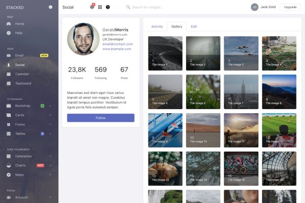 Download Stacked - Bootstrap 4 Angular Admin Template A Bootstrap 4 and Angular 8+ powered dashboard admin template