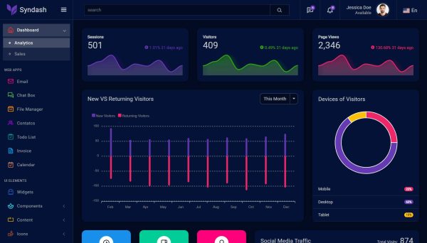 Download Syndash – Bootstrap5 Admin Template