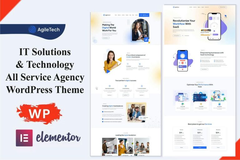 Download Agiletech -IT Solutions Service WordPress Theme Agiletech – IT Solutions & Technology WordPress Theme is a fully responsive created by Website