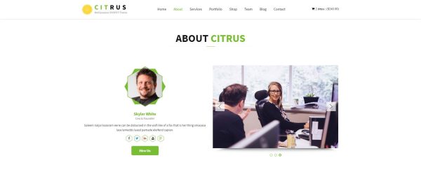 Download Citrus one page parallax Shopify Theme A Unique Shopify Store Design. Single Page Shop, Responsive  Theme with Options Panel for easy use.