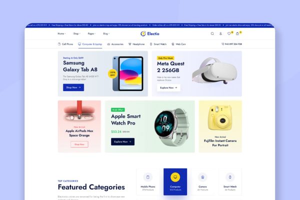 Download Electio Electronics & Gadgets Store Theme