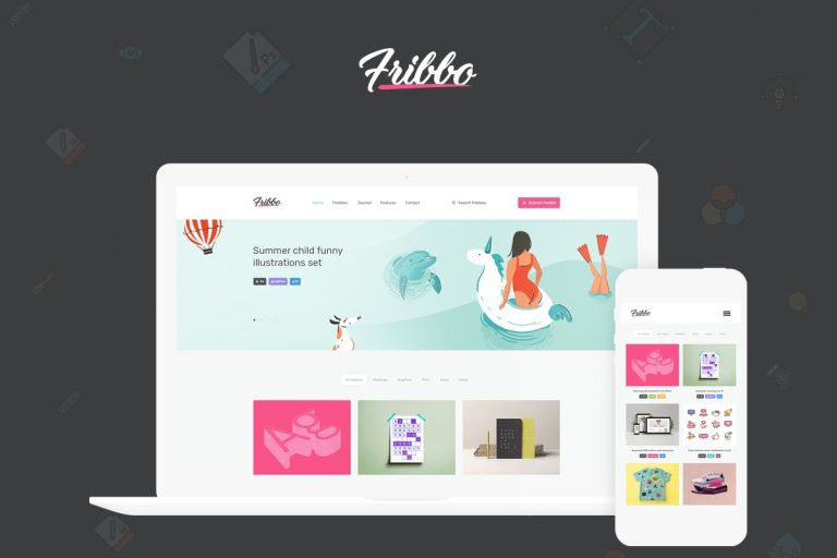 Download Fribbo Freebies Blog WordPress Theme