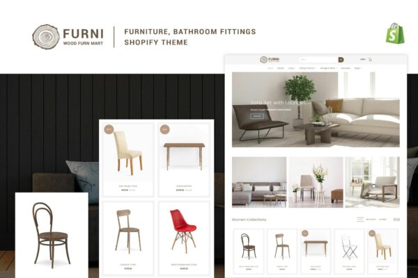 Download Furni - Furniture, Bathroom Fittings Shopify Theme Modern Furniture, Bathroom Fittings, Home Automation, CCTV, Appliances, Kitchen Equipment Shop Theme