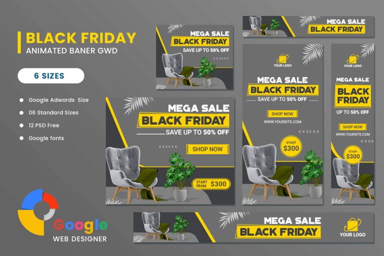 Download Furniture Black Friday Sale HTML5 Banner Ads GWD Furniture Black Friday Sale HTML5 Banner Ads GWD