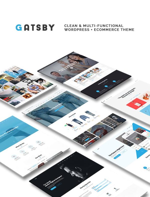 Download Gatsby - WordPress + eCommerce Theme For Corporations, Retailers, Freelancers, Creative Agencies and Photographers