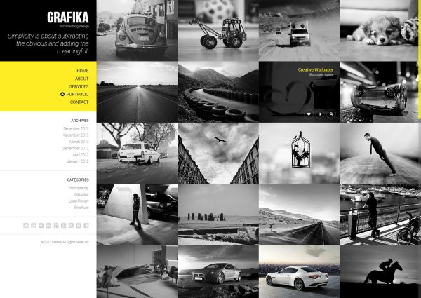 Download Grafika - Photography & Blog HTML Template Creative Portfolio