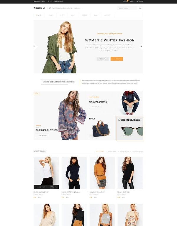 Download Groham - Fashion eCommerce Shopify Theme a powerful fashion shopify theme