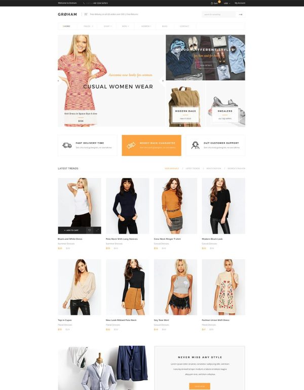 Download Groham - Fashion eCommerce Shopify Theme a powerful fashion shopify theme