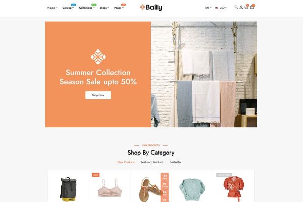 Download Gts Bailly - Multipurpose Sections Shopify Theme Shopify