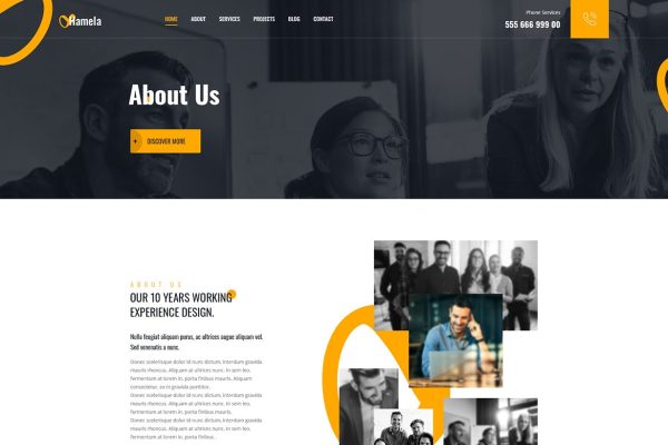 Download Hamela - Digital Agency Services WordPress Theme business, consulting, corporate, creative agency, digital agency, digital marketing, elementor free