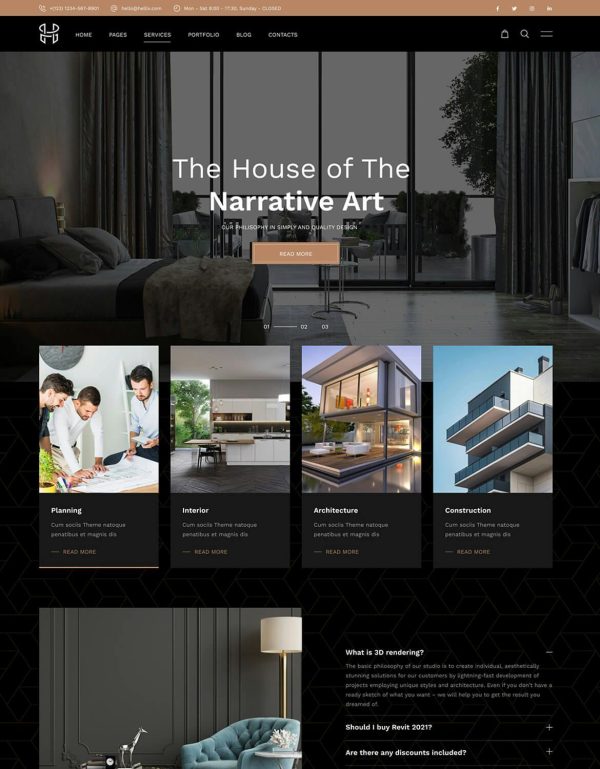 Download Hellix - Modern Architecture WordPress Theme Modern Architecture & Interior Design WordPress Theme