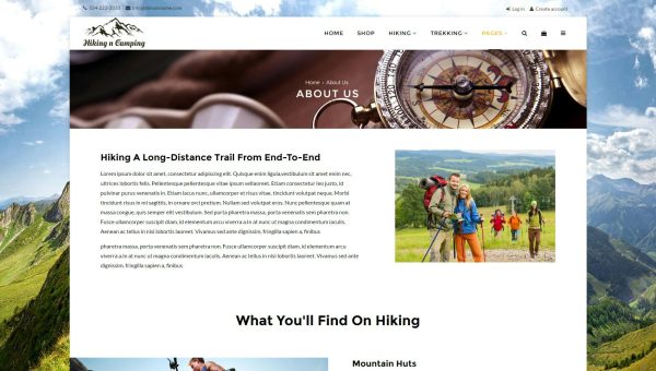 Download Hiking & Camping- Outdoor, Adventure Shopify Theme Multipurpose Shopify Store Design, Responsive & easy to customise Theme with powerful adminpanel...