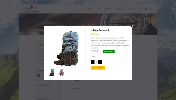 Download Hiking & Camping- Outdoor, Adventure Shopify Theme Multipurpose Shopify Store Design, Responsive & easy to customise Theme with powerful adminpanel...