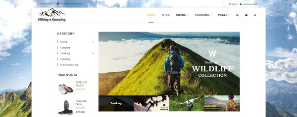 Download Hiking & Camping- Outdoor, Adventure Shopify Theme Multipurpose Shopify Store Design, Responsive & easy to customise Theme with powerful adminpanel...