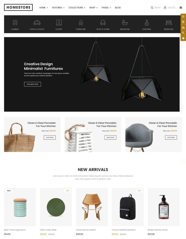 Download HomeStore - Furniture Sections Shopify Theme Modern, Minimal & Multipurpose Shopify Theme with Sections